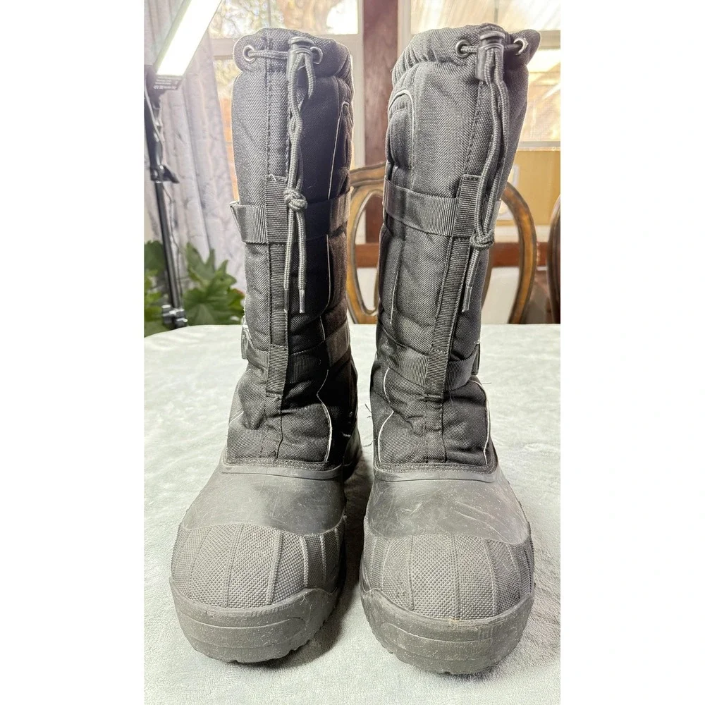 Kamik Boots Mens Size 13 Black Waterproof Insulated Winter Snow Outdoor Nylon